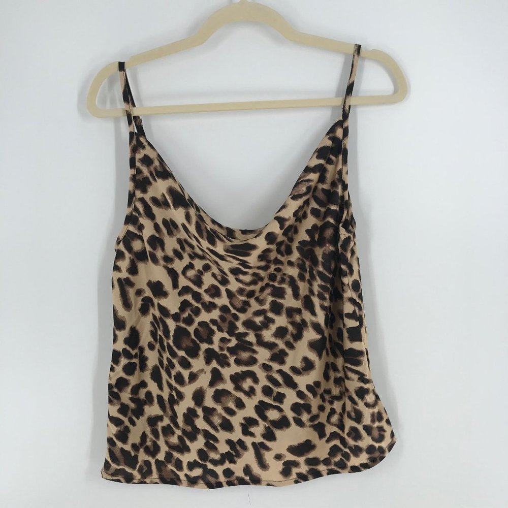 WOMENS SHEIN LEOPARD PRINT NIGHT GOWN